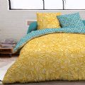 Bedset and quiltcoverset « GIRASOL » windstopper, bed decoration, yellow duster, Terry towels, table cloth, bibs, Bath- and floorcarpets, bedding